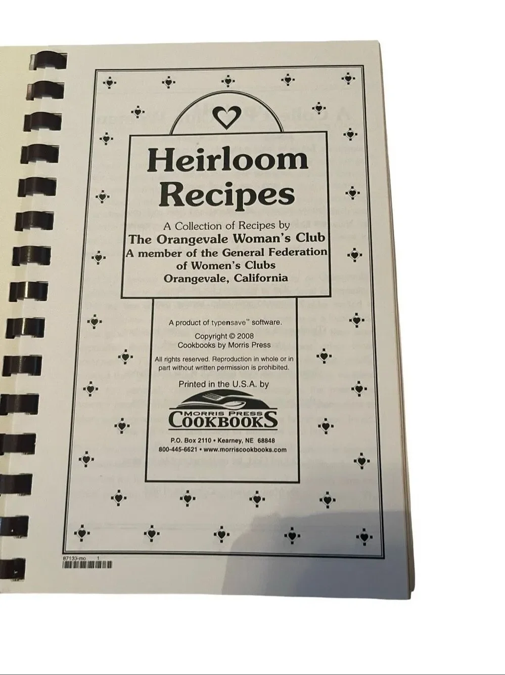 Cookbooks 1996 heirloom